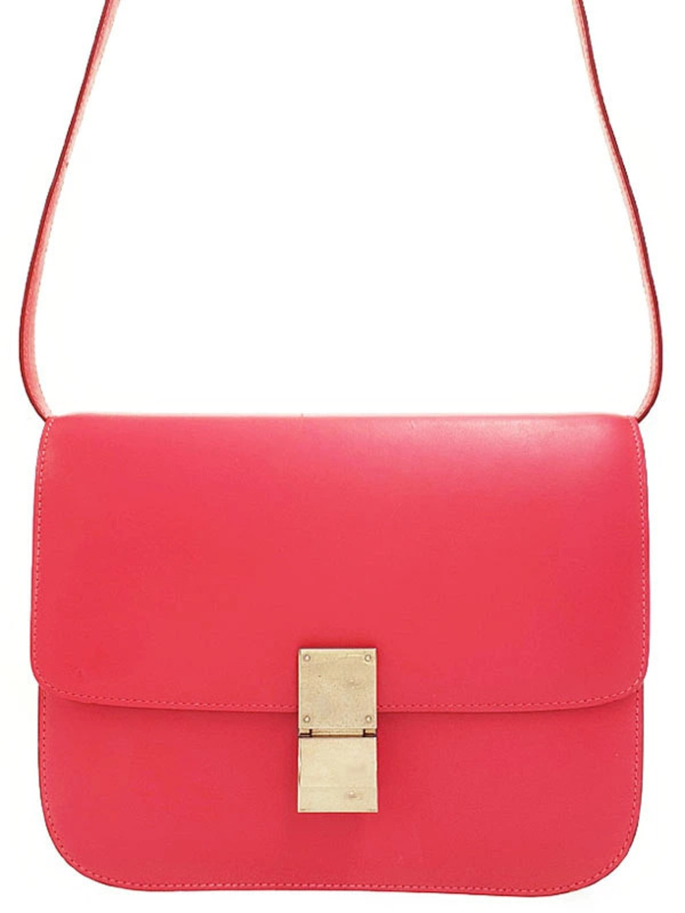 Celine Classic Box Bag smooth calfskin leather silhouette Pink